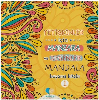 Manan Yayınları - Yetişkinler İçin Manzara ve Desenler Mandala Kitabı 1