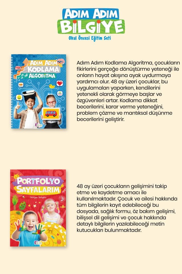 Adım Adım Bilgiye 4-5 Yaş Okul Öncesi Eğitim Seti