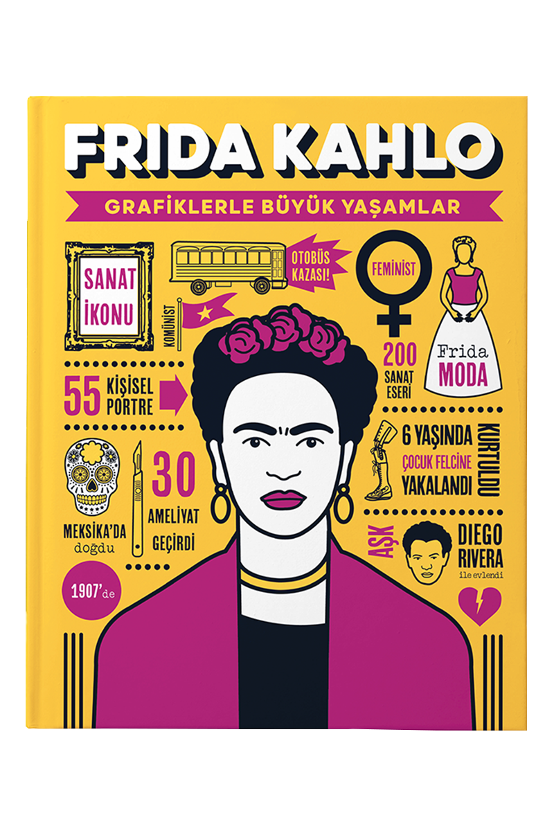 Frida Kahlo - Grafiklerle Büyük Yaşamlar