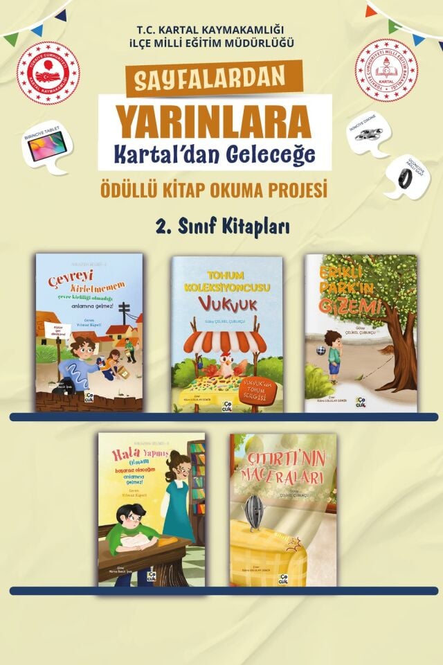KARTAL SAYFALARDAN YARINLARA 2. SINIF KİTAP PAKETİ (5 KİTAP)