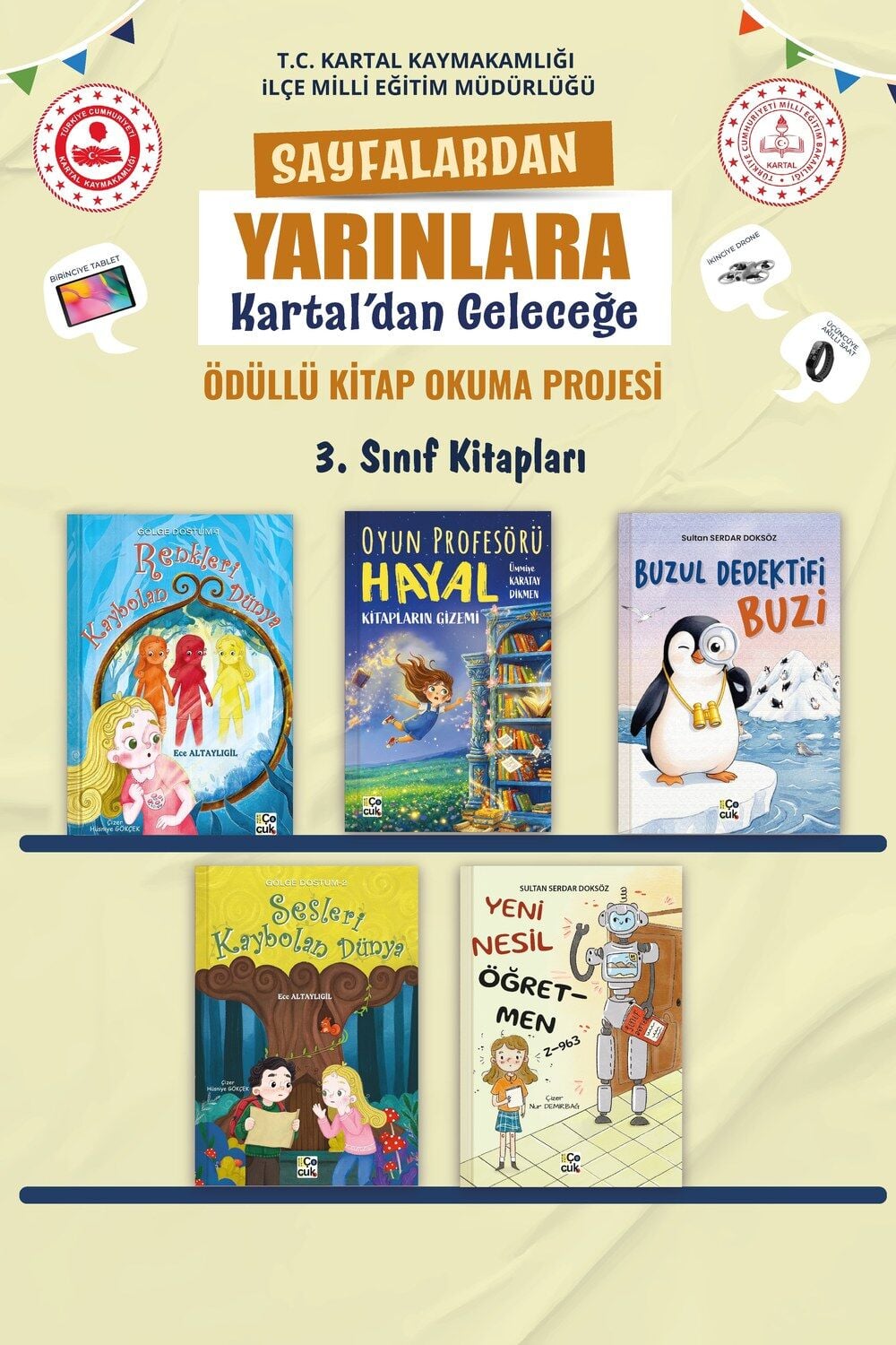 KARTAL SAYFALARDAN YARINLARA 3. SINIF KİTAP PAKETİ (5 KİTAP)