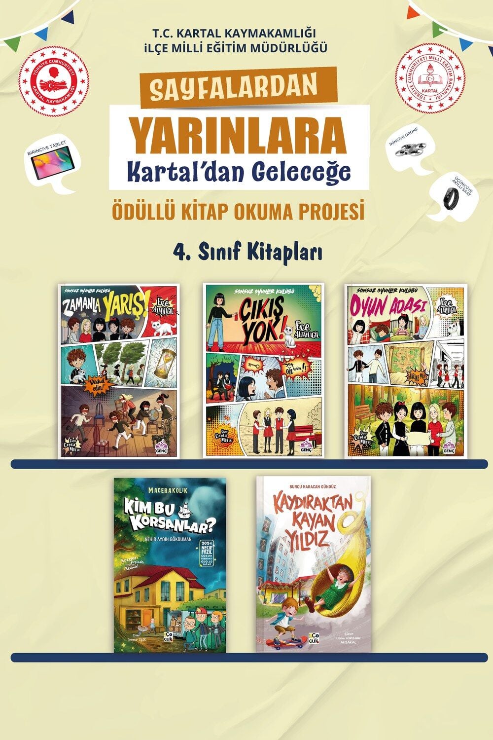 KARTAL SAYFALARDAN YARINLARA 4. SINIF KİTAP PAKETİ (5 KİTAP)