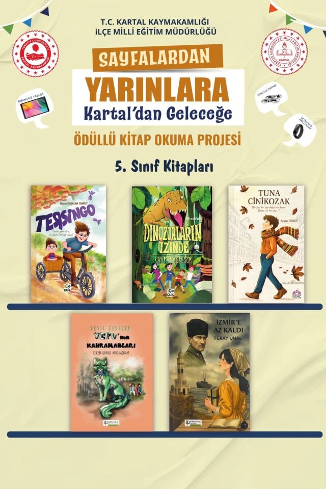 KARTAL SAYFALARDAN YARINLARA 5. SINIF KİTAP PAKETİ (5 KİTAP)