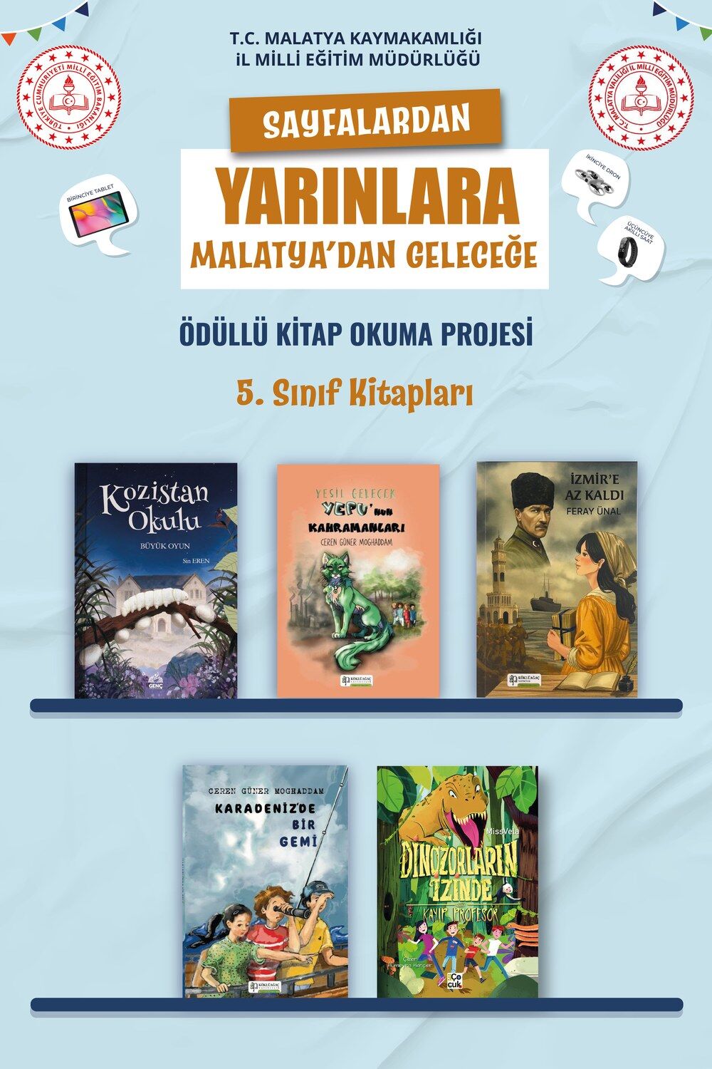 Malatya Okuyor 5. Sınıf Kitap Paketi (5 Kitap)
