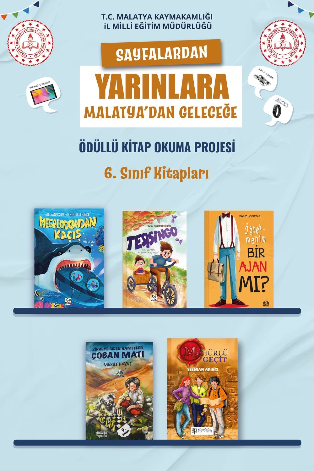 Malatya Okuyor 6. Sınıf Kitap Paketi (5 Kitap)