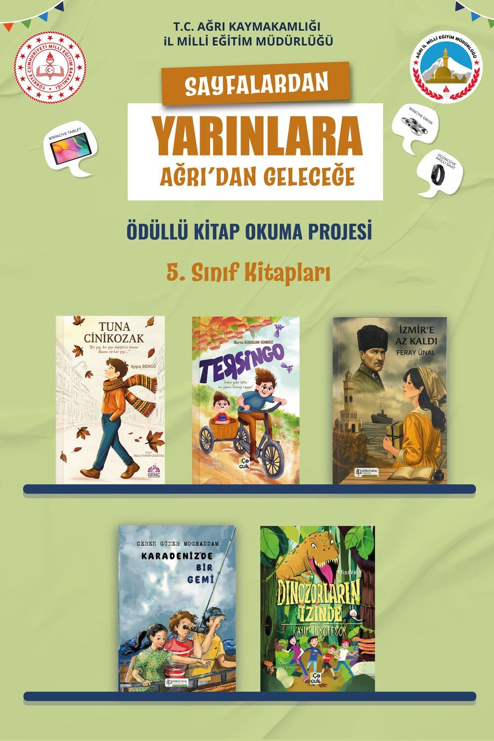 Ağrı Okuyor 5. Sınıf Kitap Paketi (5 Kitap)