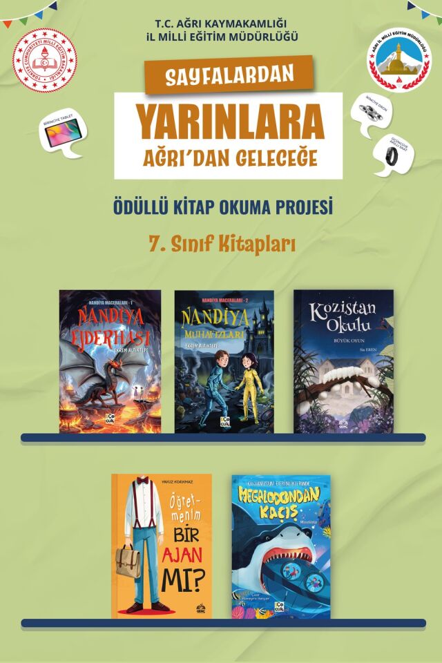 Ağrı Okuyor 7. Sınıf Kitap Paketi (5 Kitap)