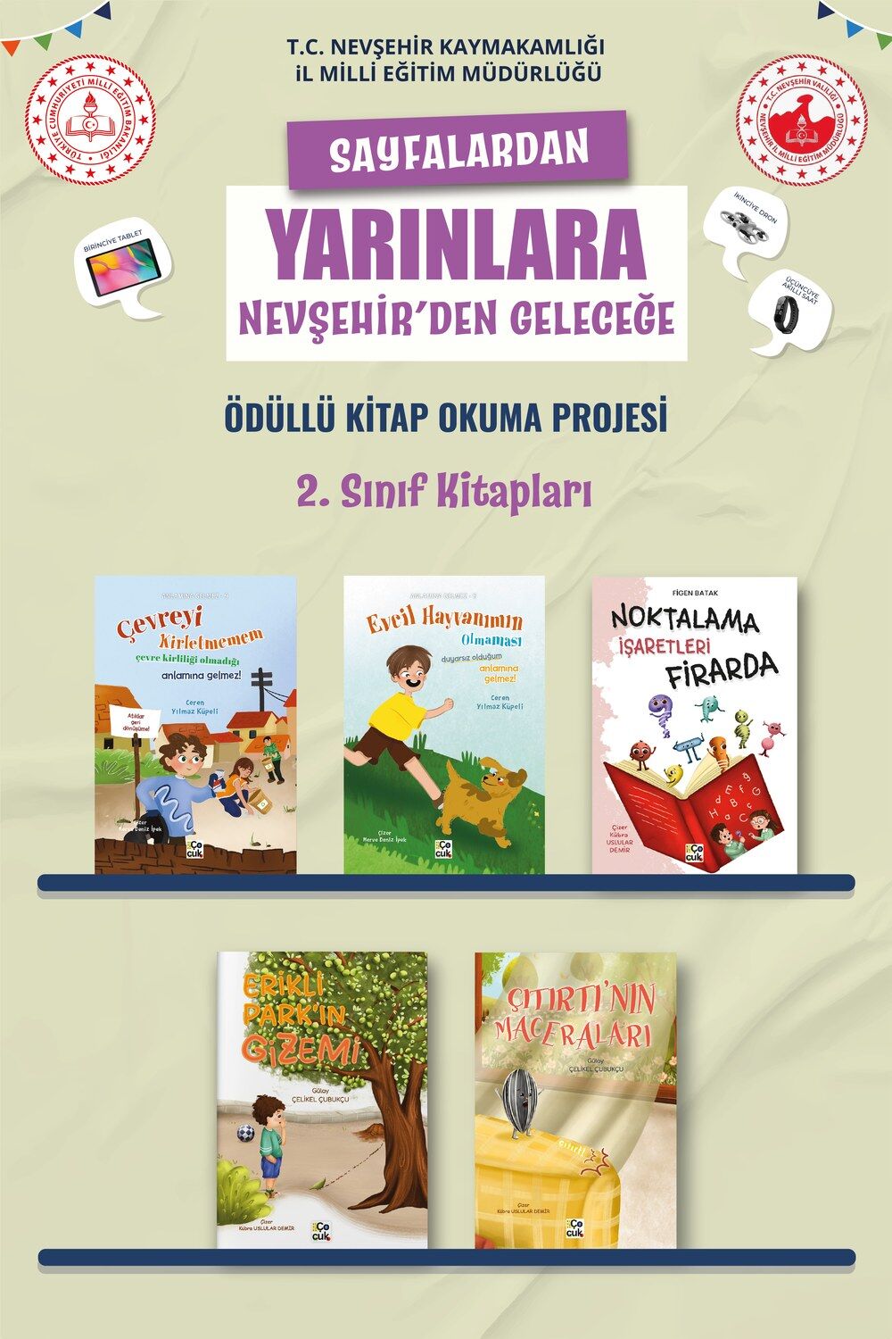 Nevşehir Okuyor 2. Sınıf Kitap Paketi (5 Kitap)