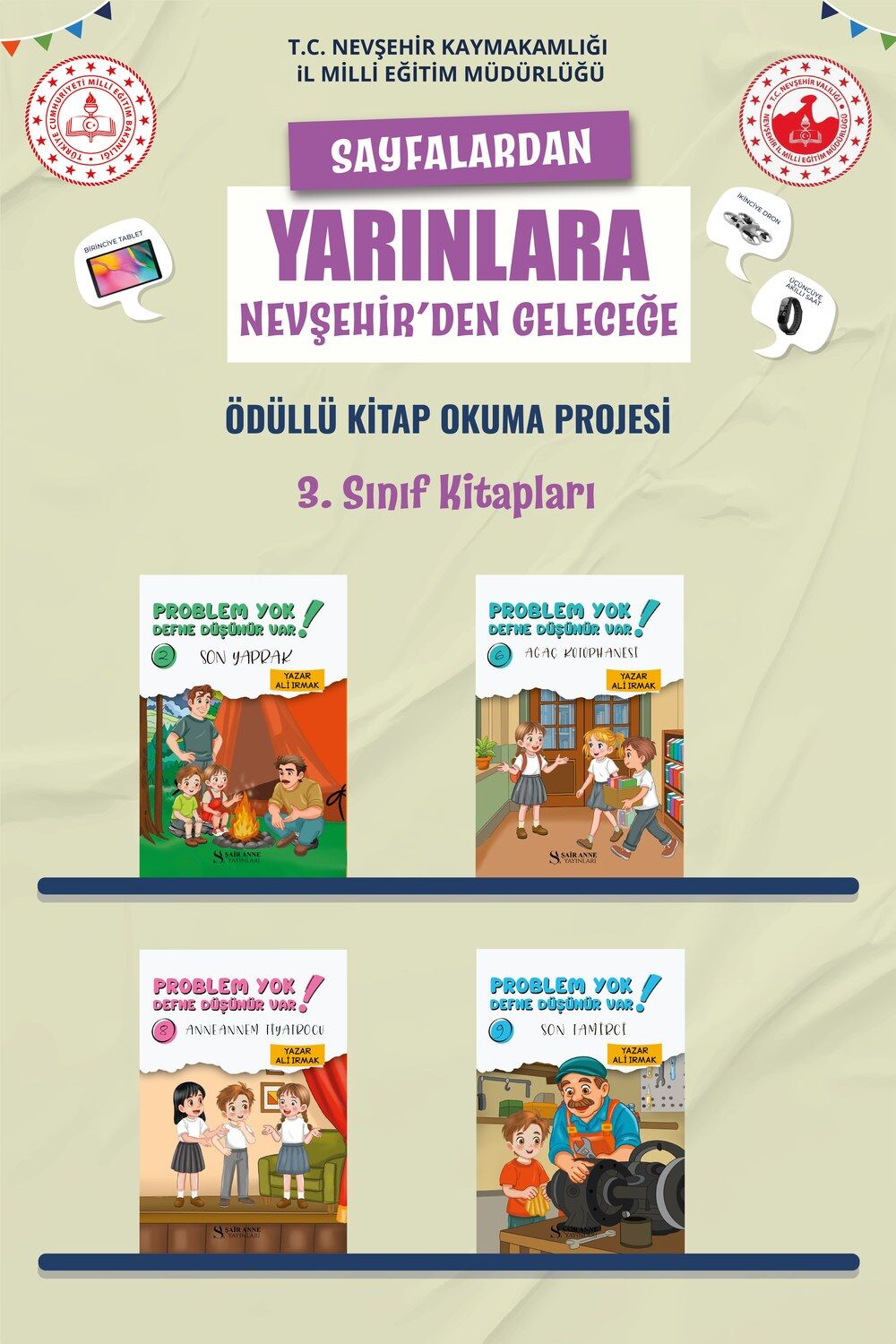 Nevşehir Okuyor 3. Sınıf Kitap Paketi (4 Kitap)