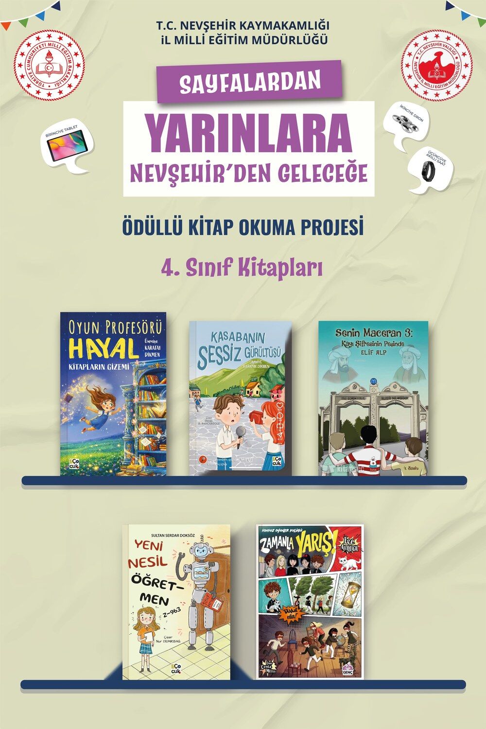 Nevşehir Okuyor 4. Sınıf Kitap Paketi (5 Kitap)