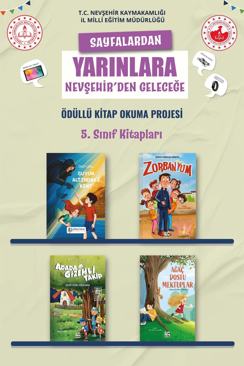 Nevşehir Okuyor 5. Sınıf Kitap Paketi (4 Kitap)