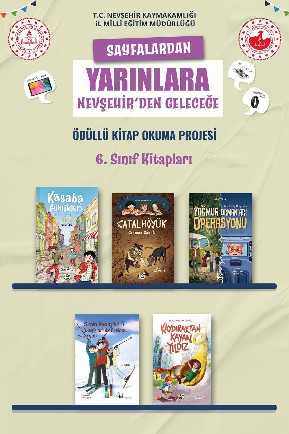 Nevşehir Okuyor 6. Sınıf Kitap Paketi (5 Kitap)