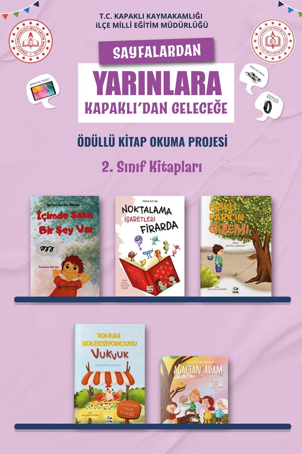 Kapaklı Okuyor 2. Sınıf Kitap Paketi (5 Kitap)