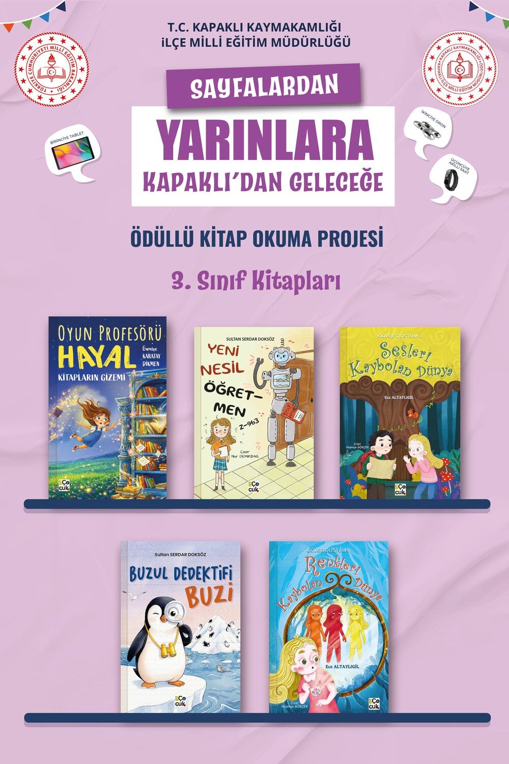 Kapaklı Okuyor 3. Sınıf Kitap Paketi (5 Kitap)