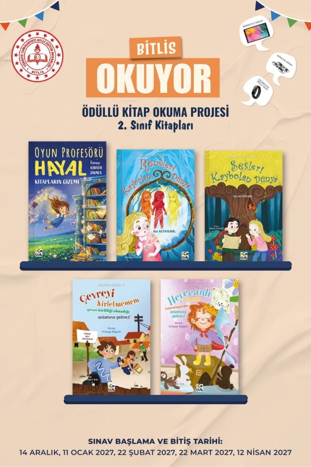 Bitlis Okuyor 2. Sınıf Kitap Paketi (5 Kitap)