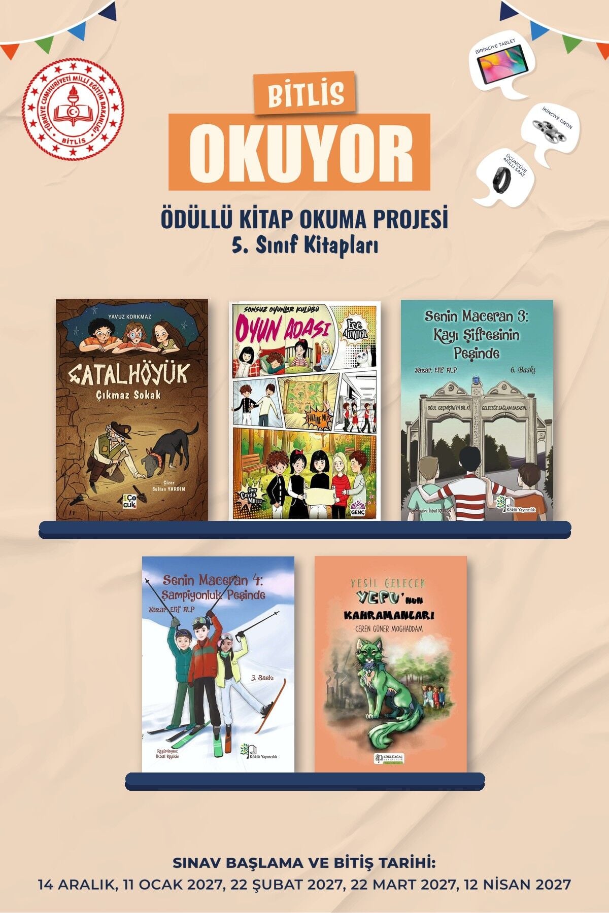 Bitlis Okuyor 5. Sınıf Kitap Paketi (5 Kitap)