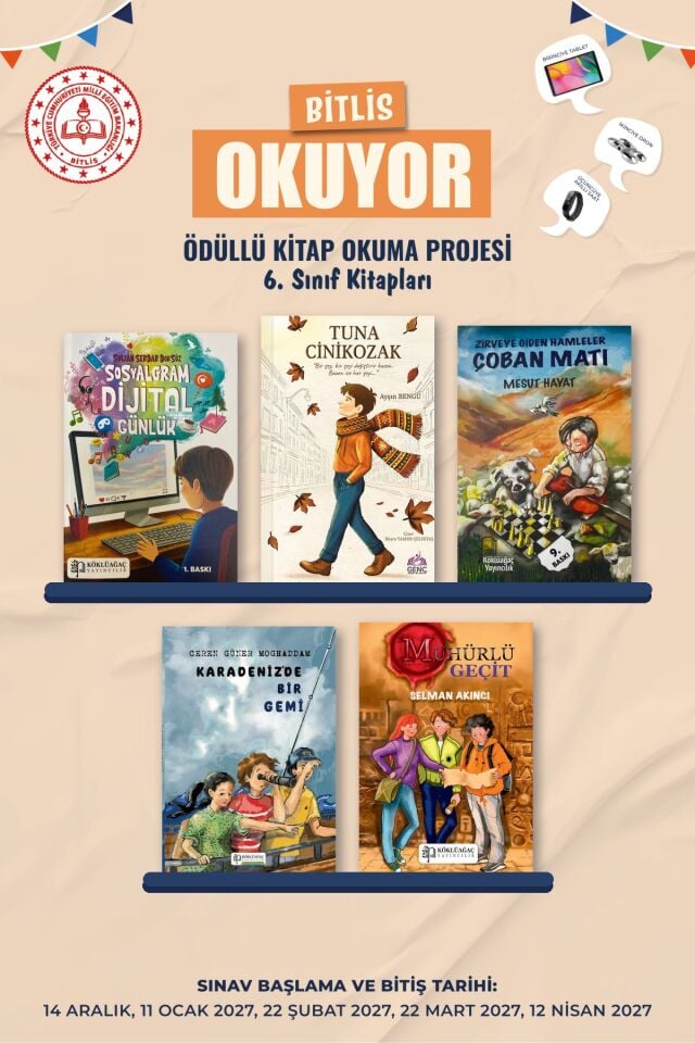 Bitlis Okuyor 6. Sınıf Kitap Paketi (5 Kitap)