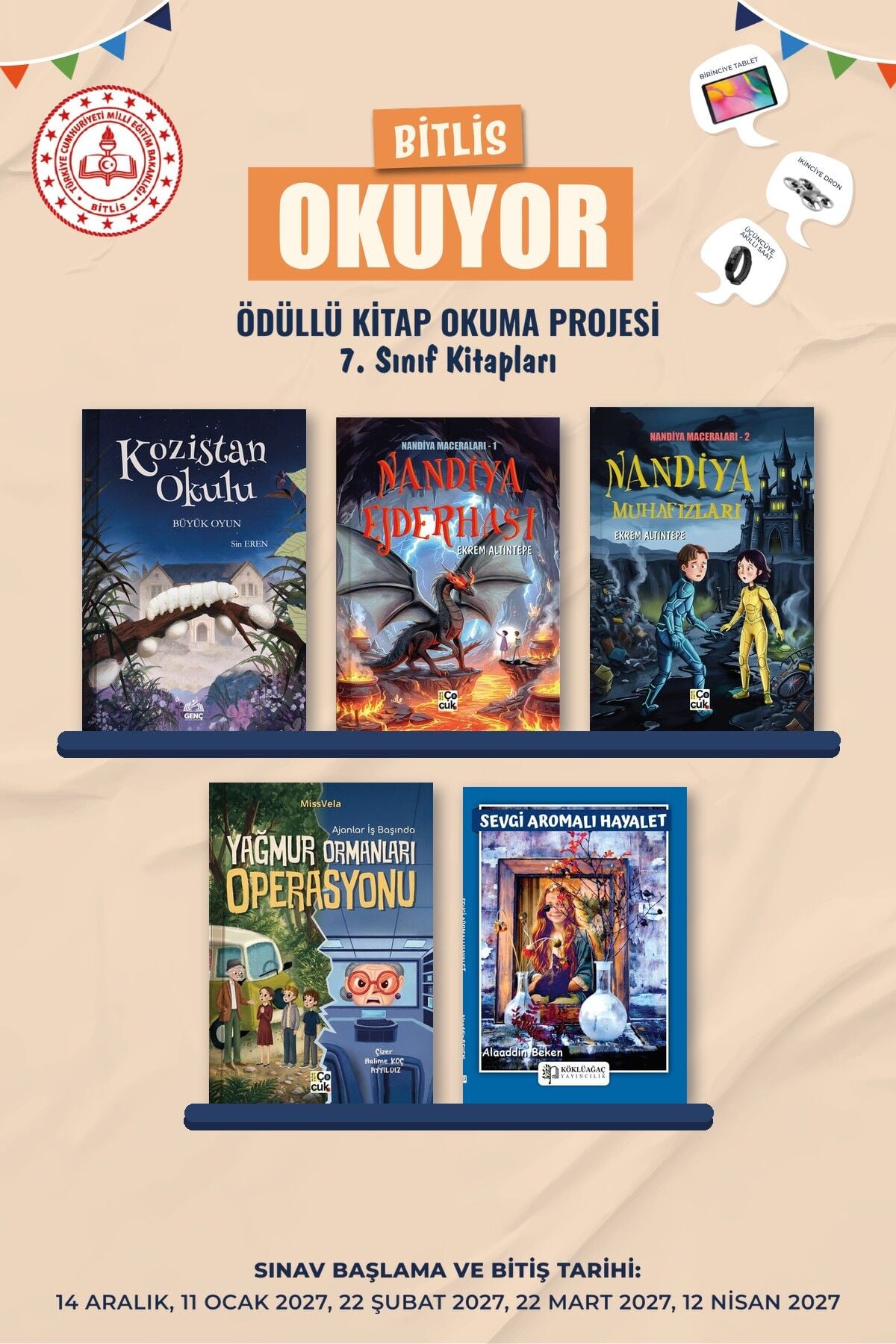 Bitlis Okuyor 7. Sınıf Kitap Paketi (5 Kitap)
